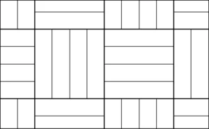 verlegemuster-würfelverlegung